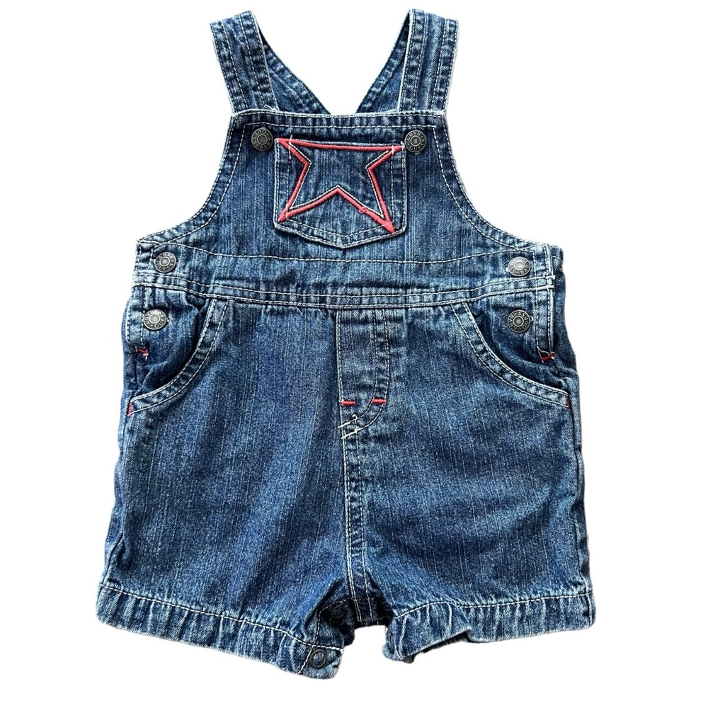 Guess baby denim overalls 0-3 month